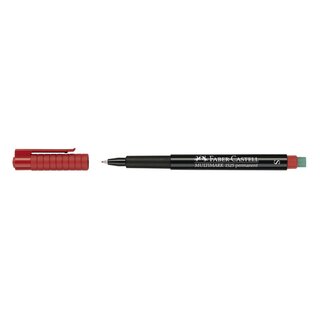 Faber-Castell CD-Marker MULTIMARK, wasserfest, Strichstärke: ca. 0,4 mm, rot