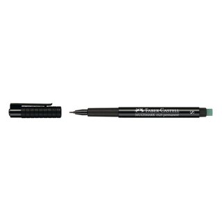 Faber-Castell CD-Marker MULTIMARK, wasserfest, Strichstärke: ca. 0,4 mm, schwarz