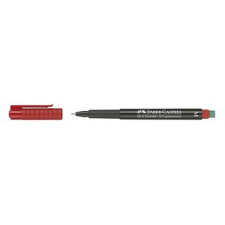 Faber-Castell CD-Marker MULTIMARK, wasserfest, Strichstärke: ca. 1 mm, rot