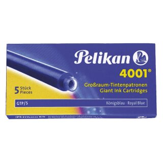 Pelikan Tintenpatrone 4001® GTP/5 - königsblau, 5 Patronen