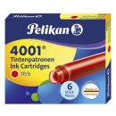 Pelikan Tintenpatrone 4001® TP/6 - brillant-rot,...