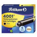 Pelikan Tintenpatrone 4001® TP/6 - brillant-schwarz,...