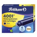 Pelikan Tintenpatrone 4001® TP/6 - blauschwarz,...