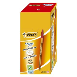 BiC® Kugelschreiber Cristal® Fine, 0,35 mm, rot