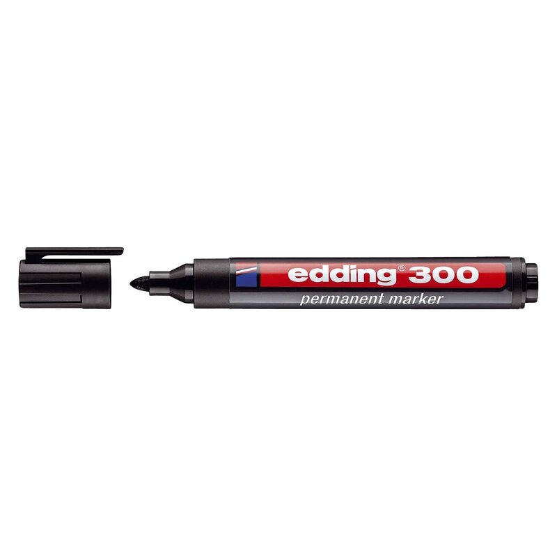 Viltschrijver rood , edding 3000 1,5 - 3 mm