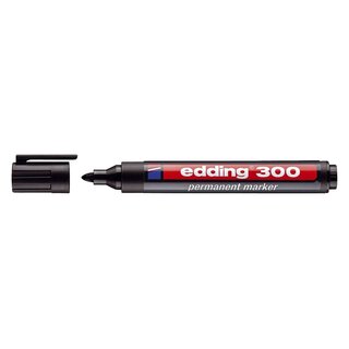 Edding 300 Permanentmarker - nachfüllbar, 1,5 - 3 mm, schwarz