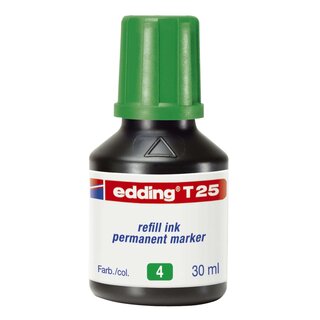 Edding T 25 Nachfülltusche für Permanentmarker, 30 ml, grün