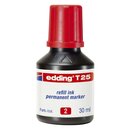 Edding T 25 Nachfülltusche für Permanentmarker, 30 ml, rot