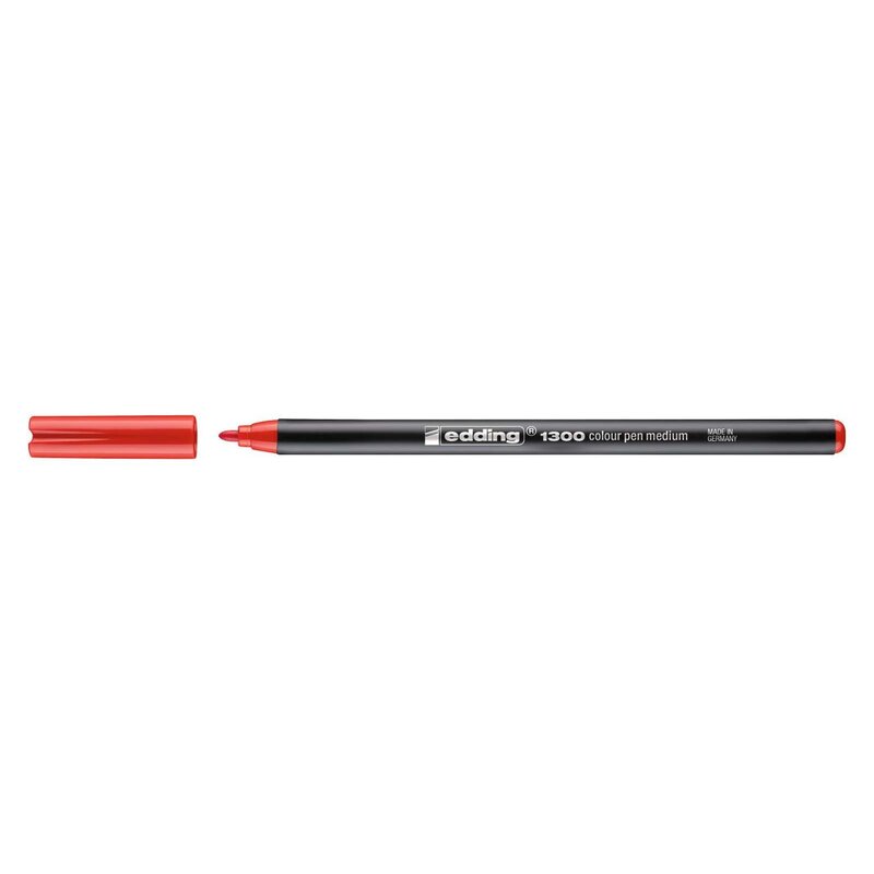 Edding Fasermaler 1255 – Kalligrafie-Stift Mit 2,0 Mm Spitze, Wasserfeste Tinte, Rot