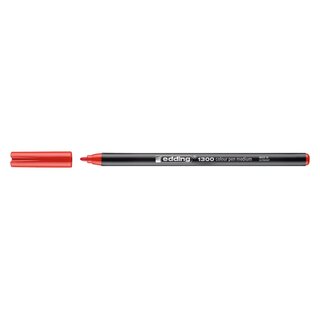 Edding 1300 Fasermaler color pen - ca. 3 mm, rot