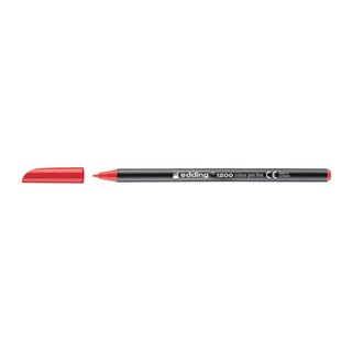 Edding 1200 Fasermaler color pen - 0,5 - 1 mm, rot