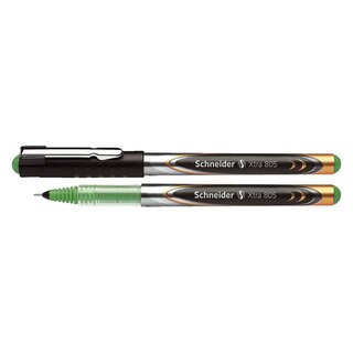 Schneider Tintenroller XTRA 805, mit Röhrchenspitze aus Edelstahl, 0,5 mm, grün