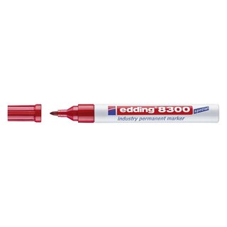 Edding 8300 Permanentmarker industry -  1,5 - 3 mm, rot