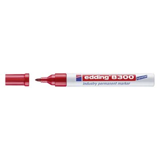 Edding 8300 Permanentmarker industry -  1,5 - 3 mm, rot