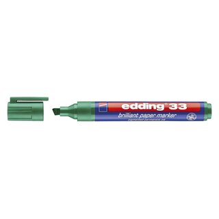 Edding 33 Brilliant paper marker - nachfüllbar, 1 - 5 mm, grün