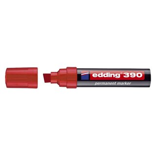 Edding 390 Permanentmarker - nachfüllbar, ca. 4 - 12 mm, rot