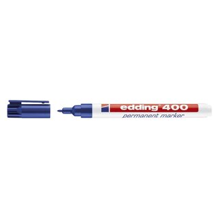 Edding 400 Permanentmarker - nachfüllbar, 1 mm, blau