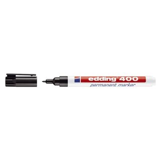 Edding 400 Permanentmarker - nachfüllbar, 1 mm, schwarz