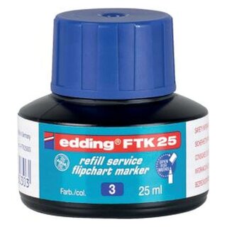 Edding FTK 25 - Nachfülltusche, 25 ml, blau