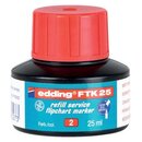 Edding FTK 25 - Nachfülltusche, 25 ml, rot