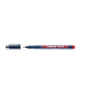 Edding 1800 Faserzeichner profipen - 0,35 mm, rot