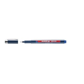 Edding 1800 Faserzeichner profipen - 0,5 mm, blau