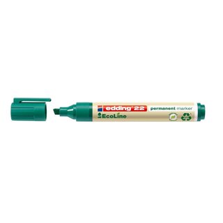 Edding 22 Permanentmarker EcoLine - nachfüllbar, 1 - 5 mm, grün