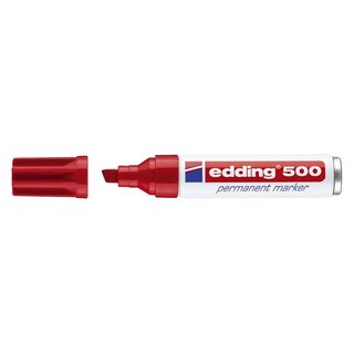 Edding 500 Permanentmarker - nachfüllbar, 2 - 7 mm, rot