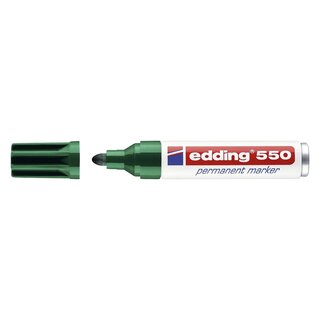 Edding 550 Permanentmarker - nachfüllbar, 3 - 4 mm, grün