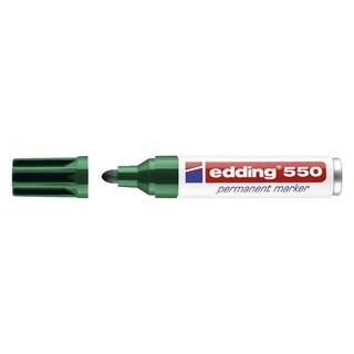 Edding 550 Permanentmarker - nachfüllbar, 3 - 4 mm, grün