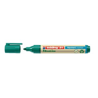 Edding 31 Flipchartmarker EcoLine - nachfüllbar, 1,5 - 3 mm, grün