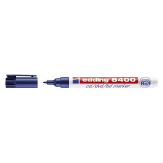 Edding 8400 CD-Marker - permanent, ca. 0,5 - 1 mm, blau