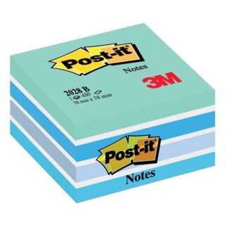 Post-it® Haftnotiz-Würfel - 76 x 76 mm, pastellblau
