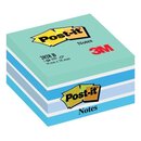 Post-it® Haftnotiz-Würfel - 76 x 76 mm, pastellblau