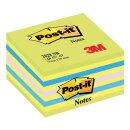 Post-it® Haftnotiz-Würfel - 76 x 76 mm, neonblau
