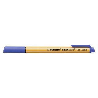Stabilo® Faserschreiber GREENpoint®, 0,8 mm, blau