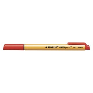 Stabilo® Faserschreiber GREENpoint®, 0,8 mm, rot