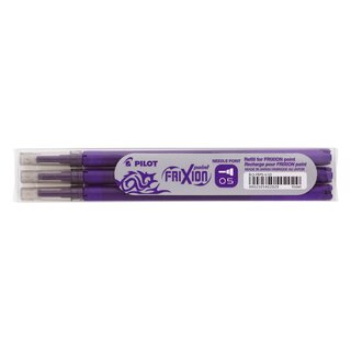 Pilot Tintenrollermine, Frixion 2264, BLS-FRP5-S3, 0,3 mm, violett, 3St im Etui