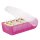 HAN Karteibox CROCO, DIN A8, für 500 Karten, incl. 5 Stützplatten, pink-transluzent