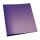Q-Connect Ringbuch transparent - A4, 2-Ring, Ring-Ø 25 mm, violett-transparent