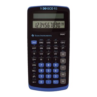 Texas Instruments Taschenrechner TI-30 ECO RS, Solar-Energie, 79 x 153 x 18 mm