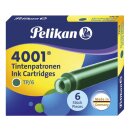 Pelikan Tintenpatrone 4001® TP/6 - dunkelgrün,...