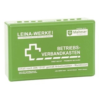 Leina-Werke Betriebsverbandkasten klein - mit Wandhalterung - grün