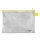 Veloflex® Reißverschlusstaschen - transparent/gelb, A5, 250 x 180 mm