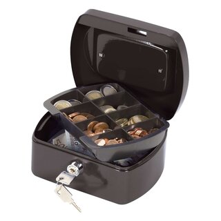 Q-Connect Geldkassette - 155x120x75mm - schwarz