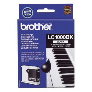 Brother® Inkjet-Druckpatronen schwarz, 500 Seiten, LC1000BK