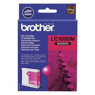 Brother® Inkjet-Druckpatronen magenta, 400 Seiten, LC1000M