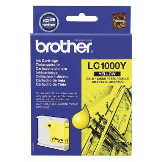 Brother® Inkjet-Druckpatronen yellow, 400 Seiten, LC1000Y