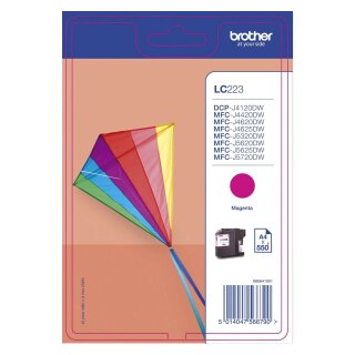Brother® Inkjet-Druckpatronen rot, 550 Seiten, LC223M