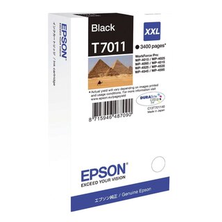Epson Inkjet-Druckpatronen schwarz, 3.400 Seiten, C13T70114010